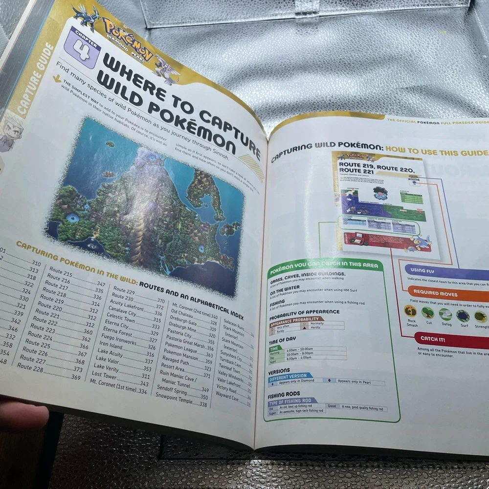 Pokémon diamond and pearl prima Pokédex guide with poster insert.